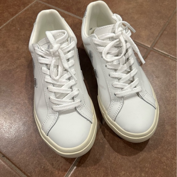 Veja Esplar Logo Leather Silver - Picture 10 of 10